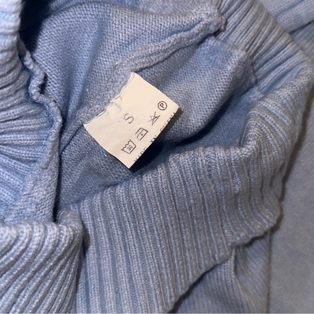 NWOT Soft Blue Belt Flare Sweatpants - Picture 5 of 5
